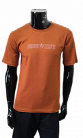 п-100 коричневый футболка мужская с принтом 